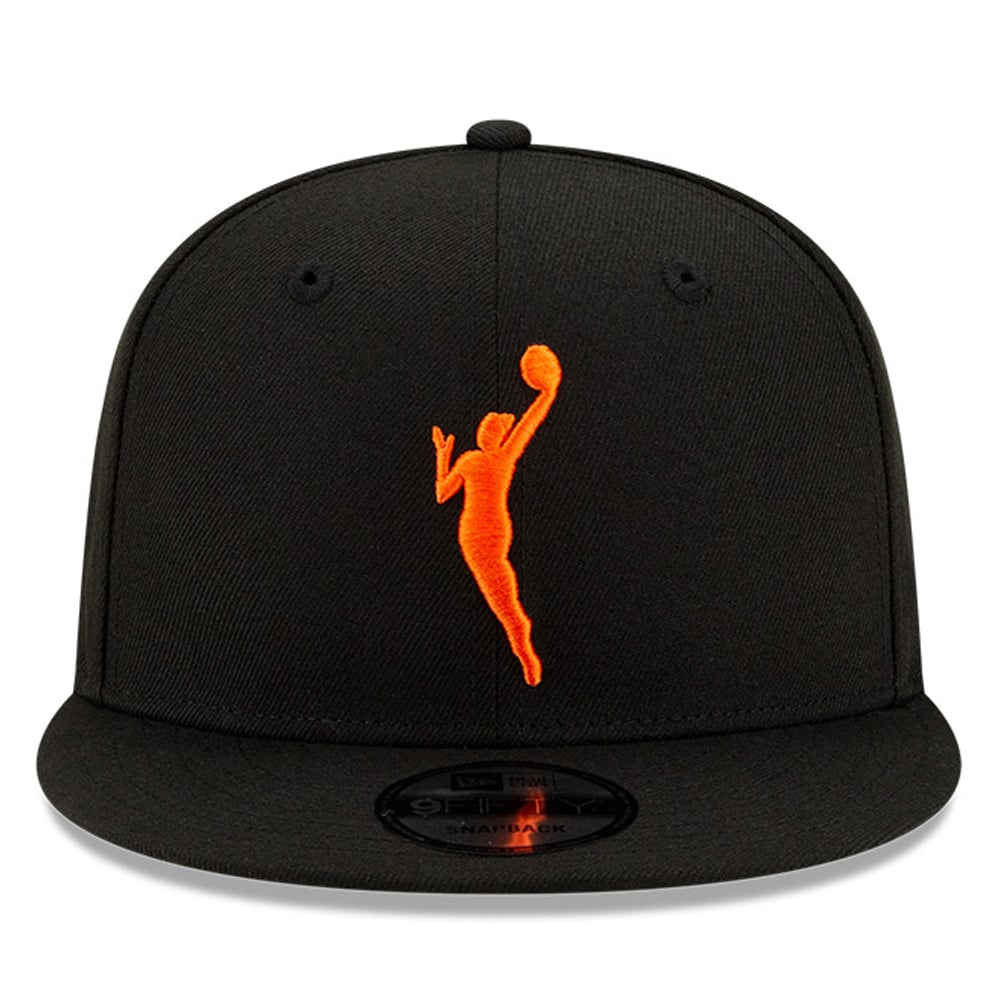 Casquette ajustable WNBA 9FIFTY Snapback New Era noire pour hommes