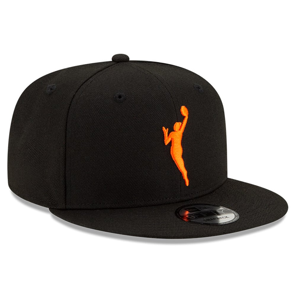 Casquette ajustable WNBA 9FIFTY Snapback New Era noire pour hommes