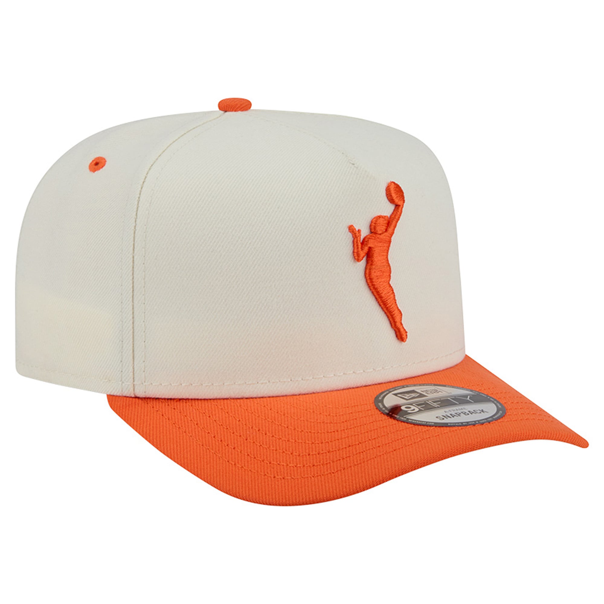 Men's New Era Cream WNBA Gear Wordmark 9FIFTY A-Frame Snapback Hat