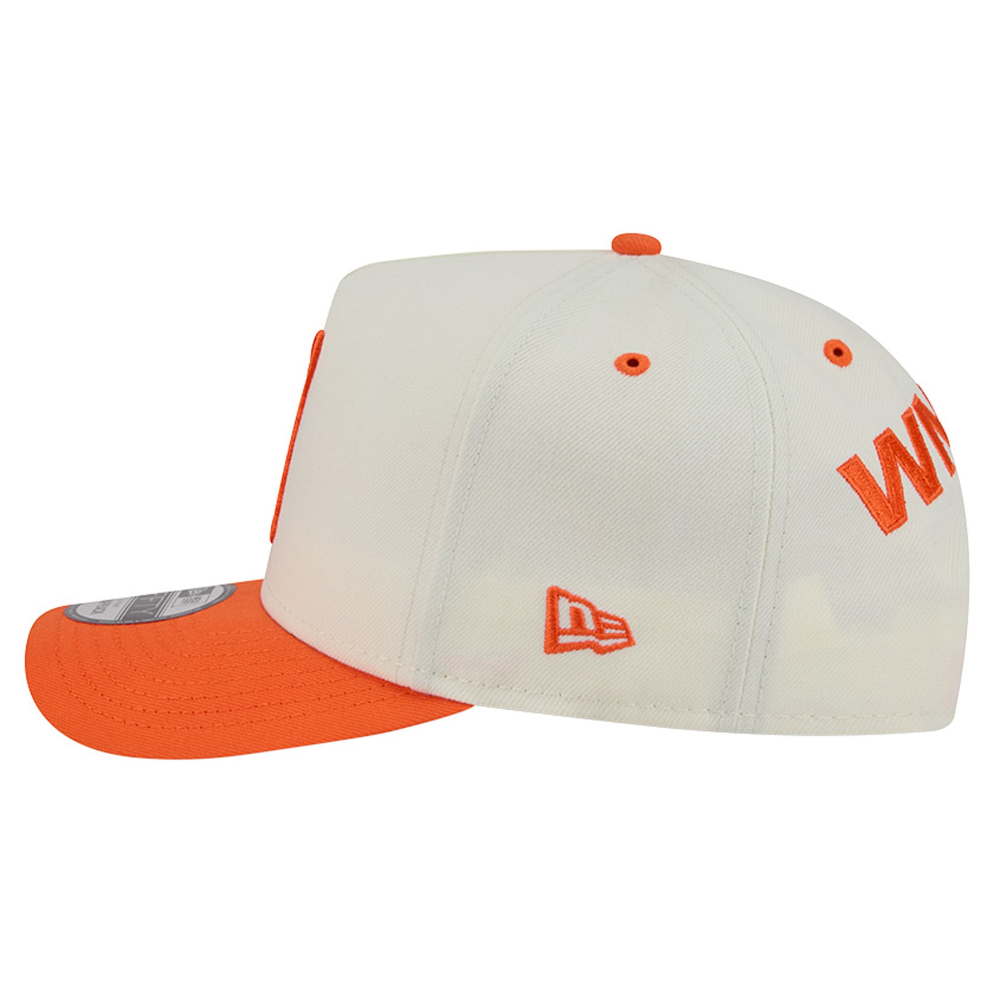 Men's New Era Cream WNBA Gear Wordmark 9FIFTY A-Frame Snapback Hat