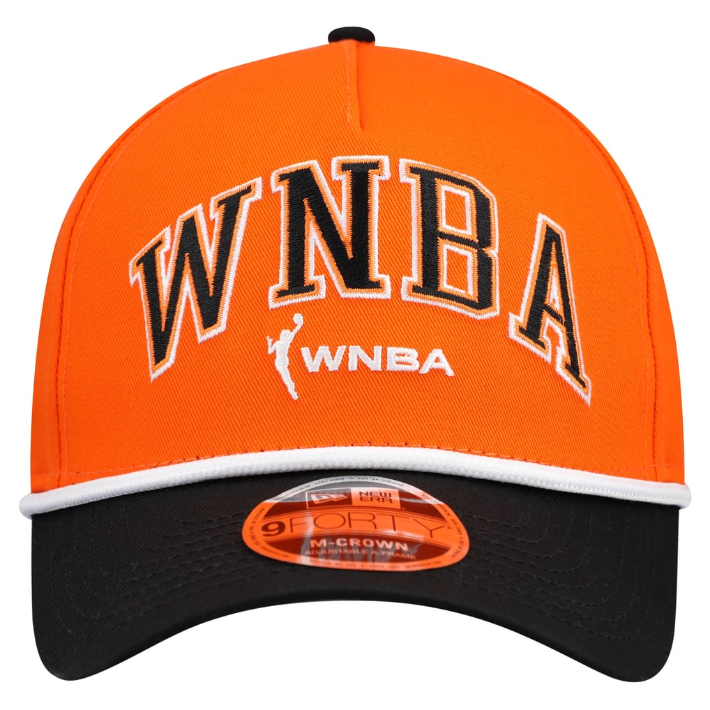 Wnba Orange Men's WNBA Gear New Era Orange Bold Arch COOLERA 9FORTY A-Frame M-Crown ...