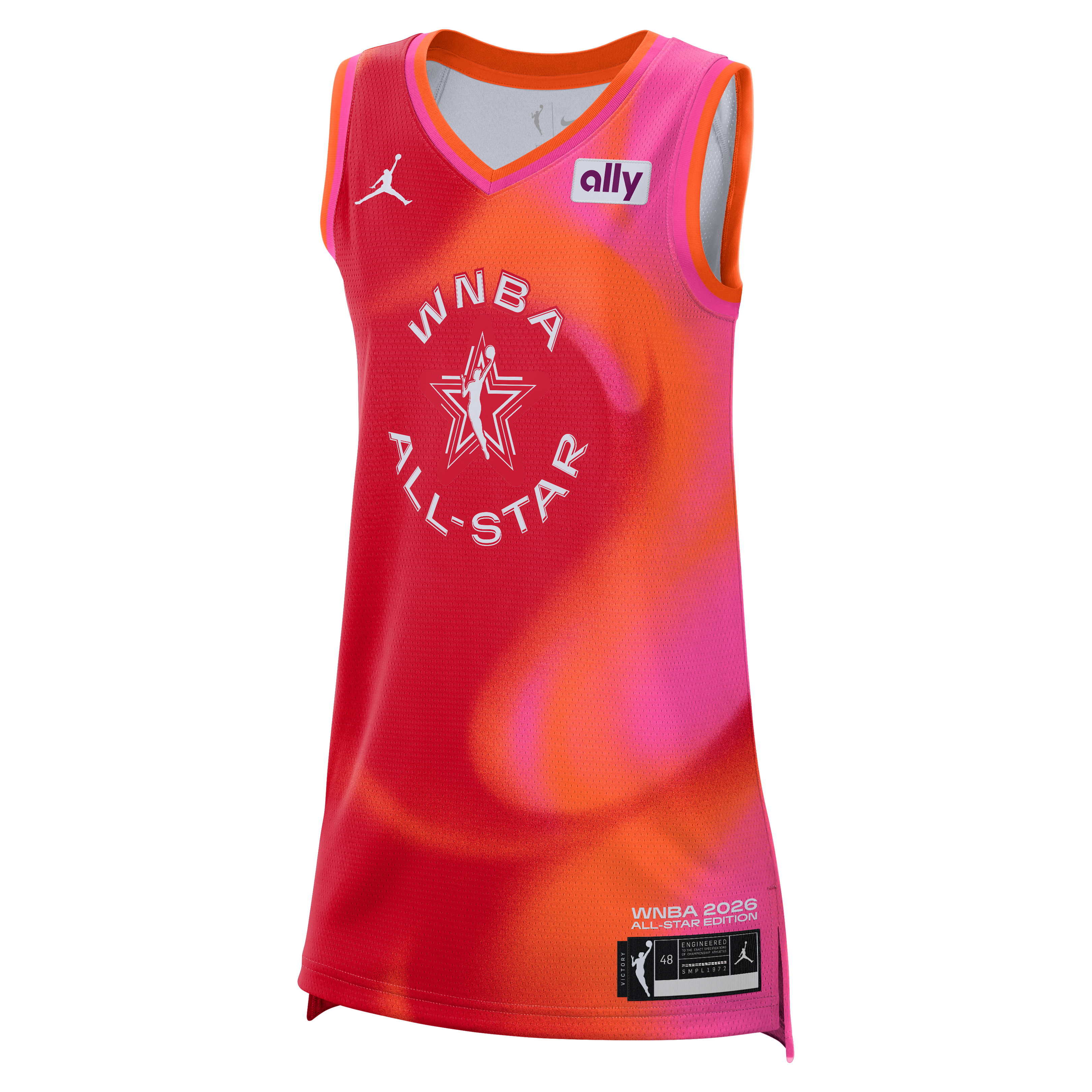 Maillot unisexe Jordan Brand Marina Mabrey rouge 2026 WNBA All-Star Game Victory