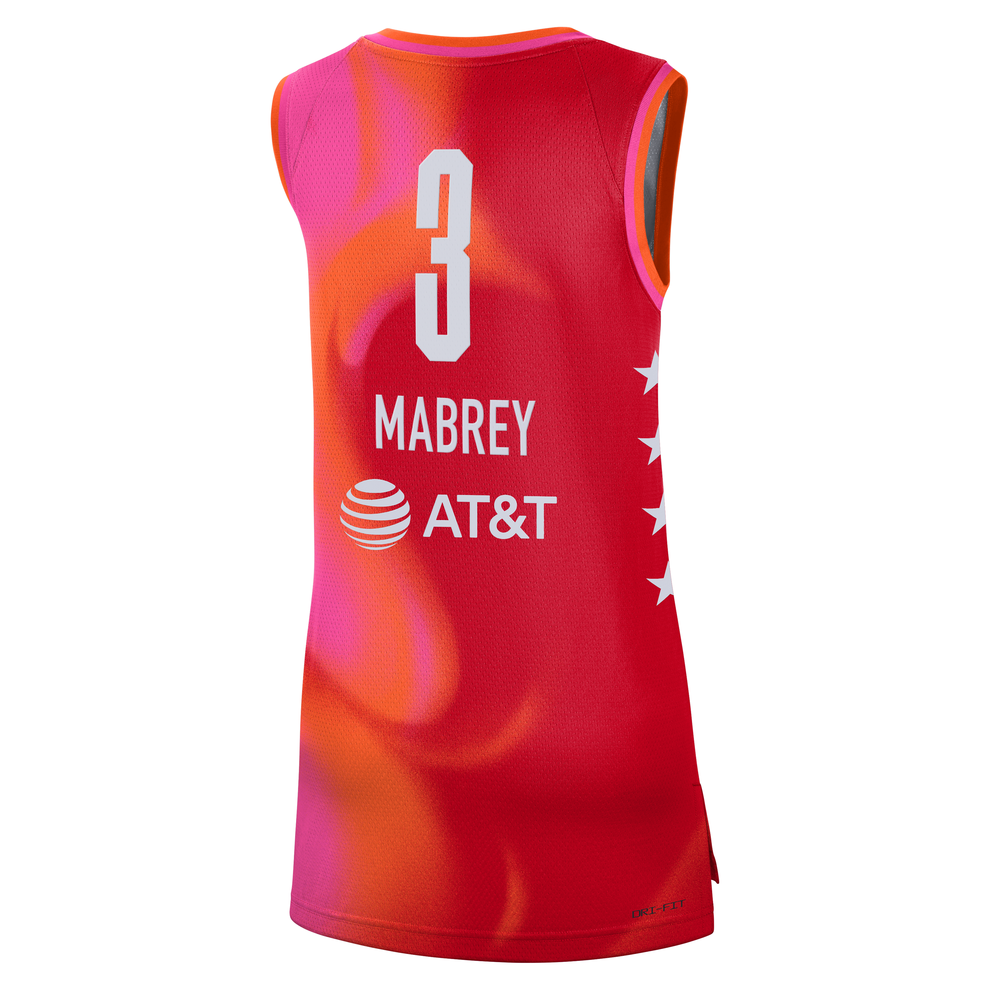 Maillot unisexe Jordan Brand Marina Mabrey rouge 2026 WNBA All-Star Game Victory