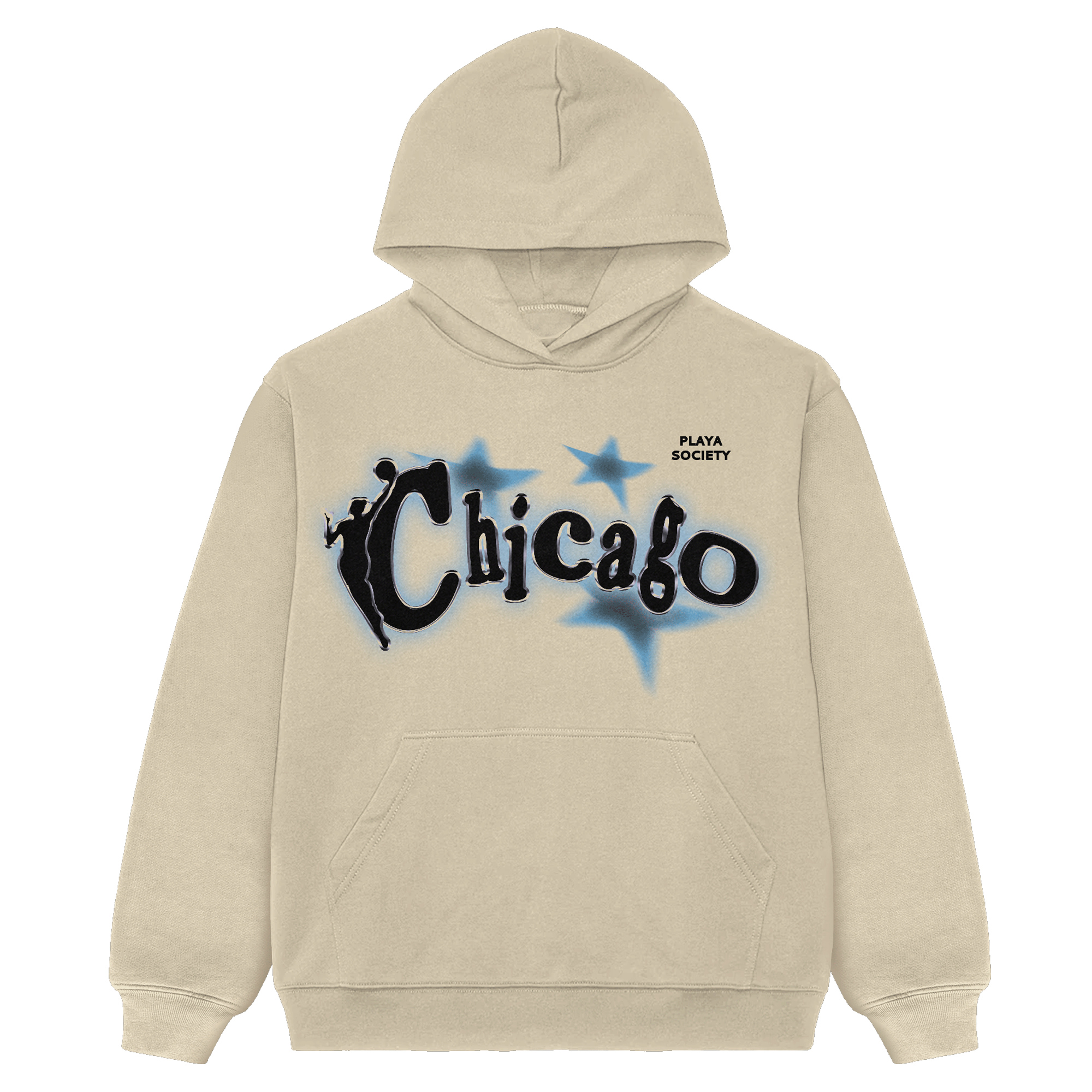 Sweat à capuche unisexe Playa Society crème 2026 WNBA All-Star Game