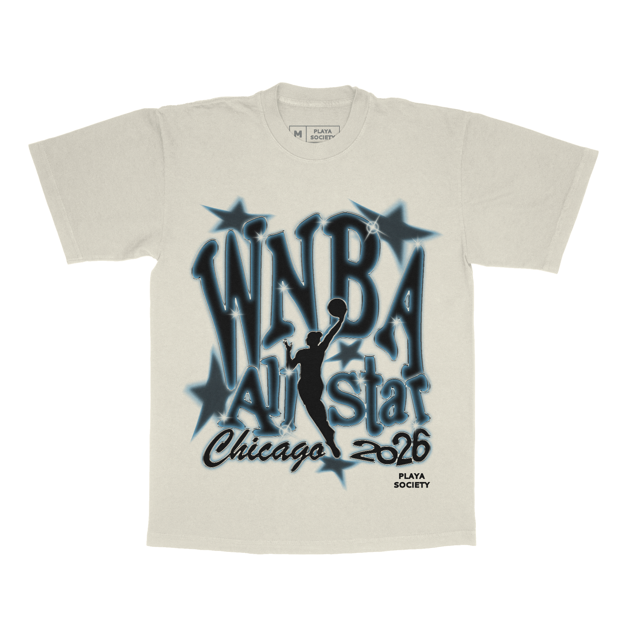 T-shirt unisexe Playa Society Cream 2026 WNBA All-Star Game