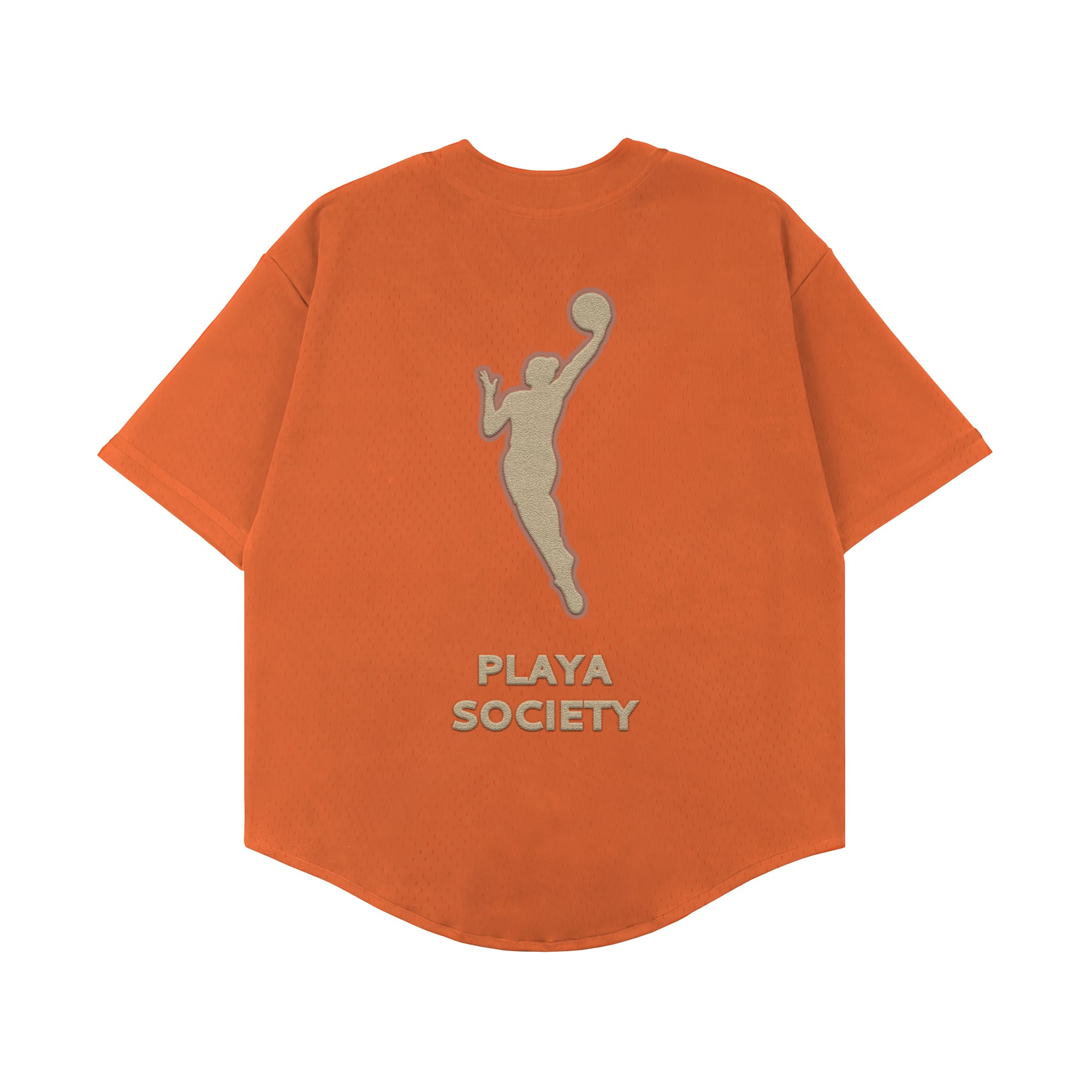 Maillot unisexe Playa Society orange WNBA de baseball