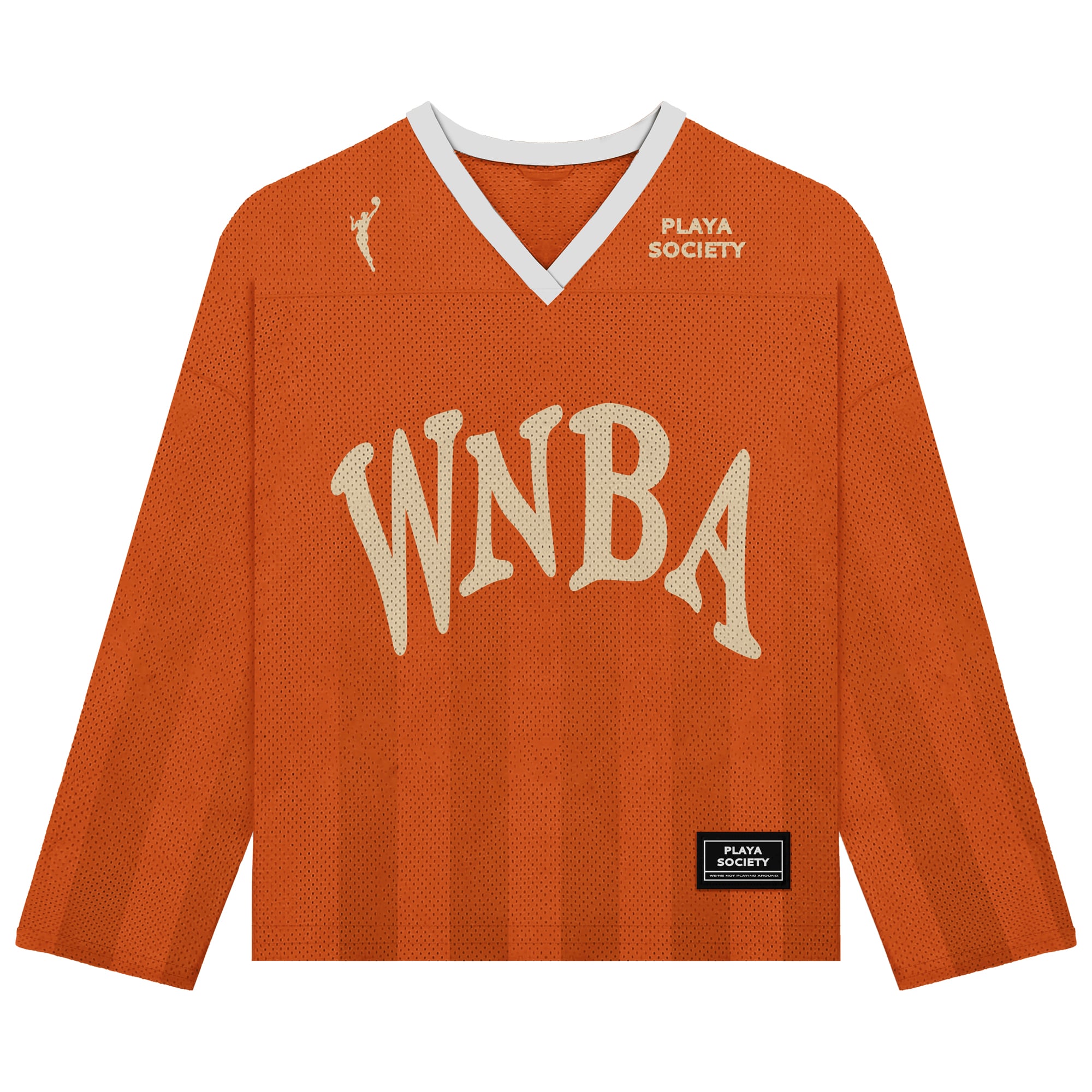 Unisex Playa Society Orange WNBA Hockey Fashion Jersey