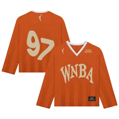  WNBA Playa Society Unisex Hockey Fashion Jersey - Orange