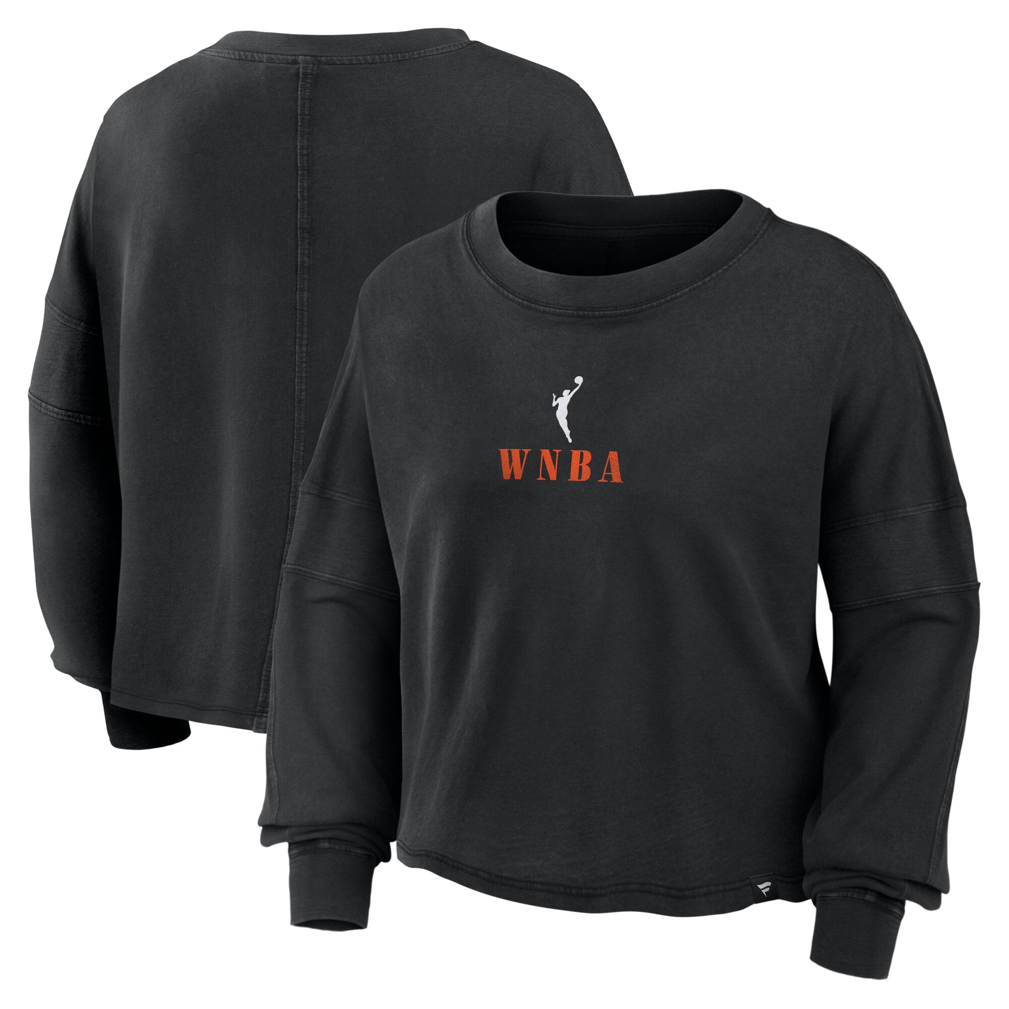 Haut oversize à manches longues Fanatics noir WNBA Gear pour femme