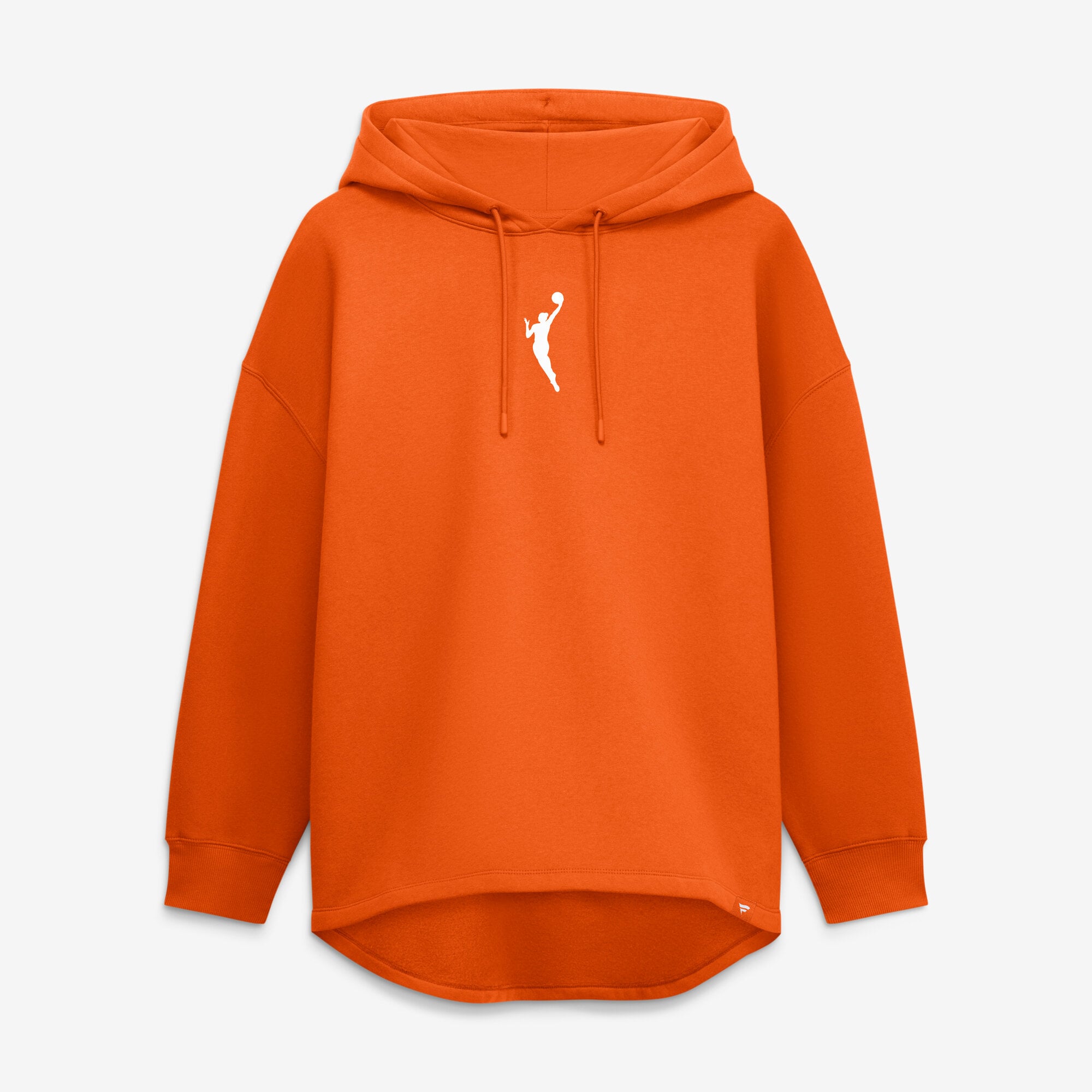 Sweat à capuche tunique oversize en polaire orange WNBA pour femme (Fanatics)