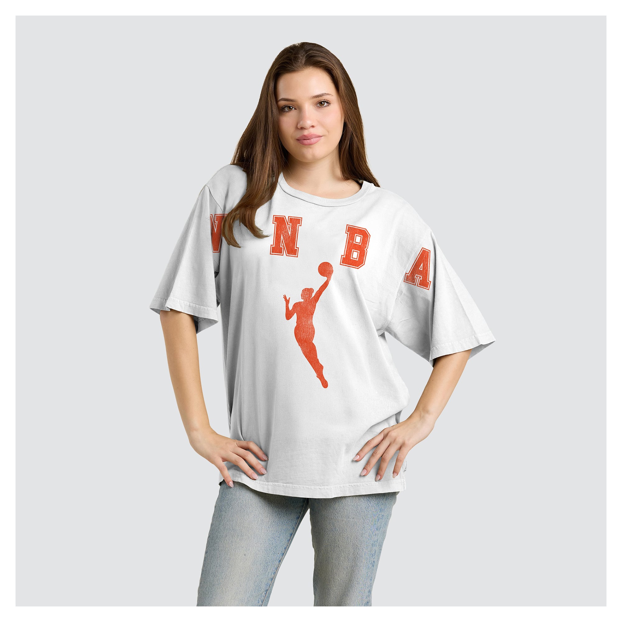 Women's Fanatics  White WNBA Gear Spirit Relaxed Jersey T-Shirt