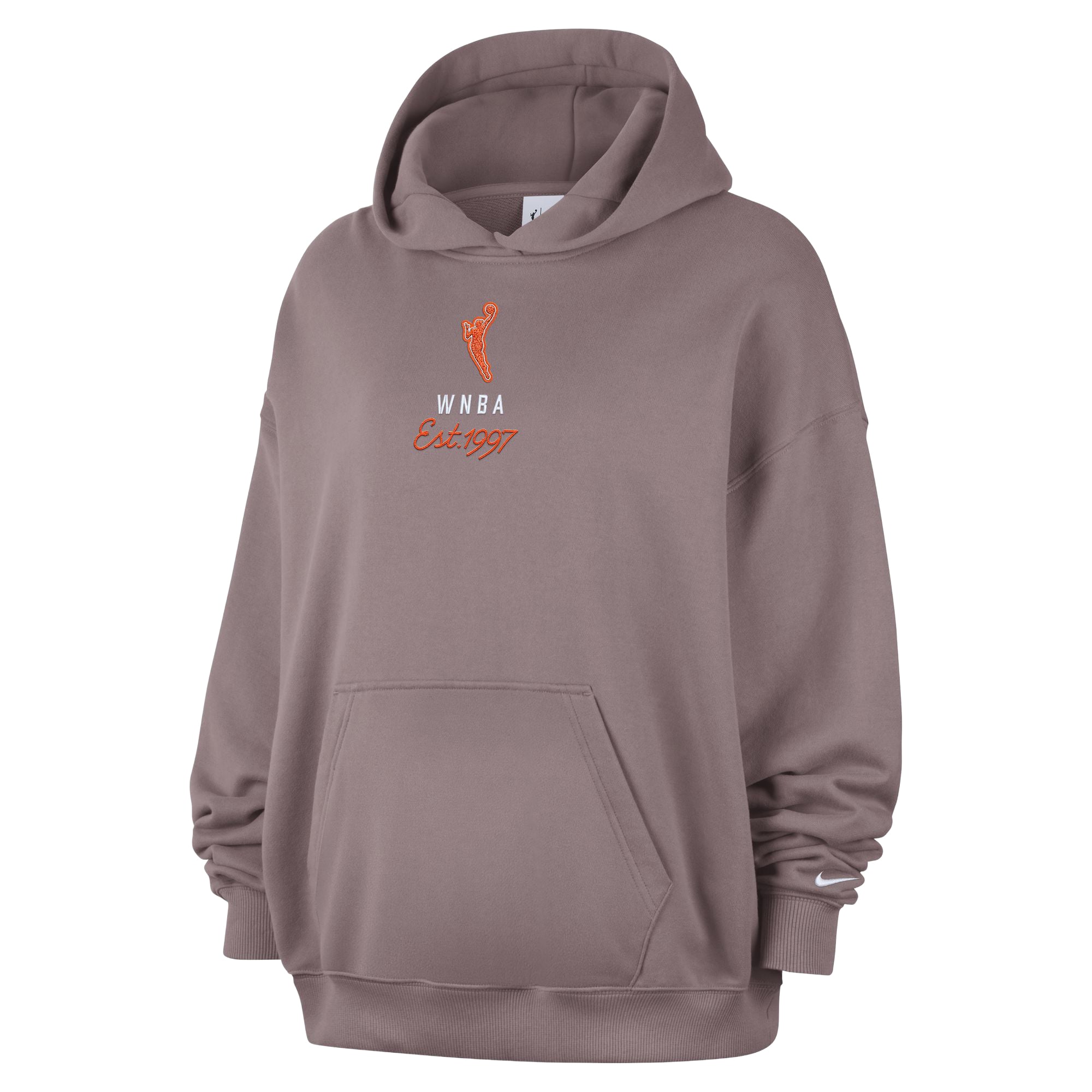 Women's Nike Brown WNBA Gear Studio Fleece Oversized Pullover Hoodie