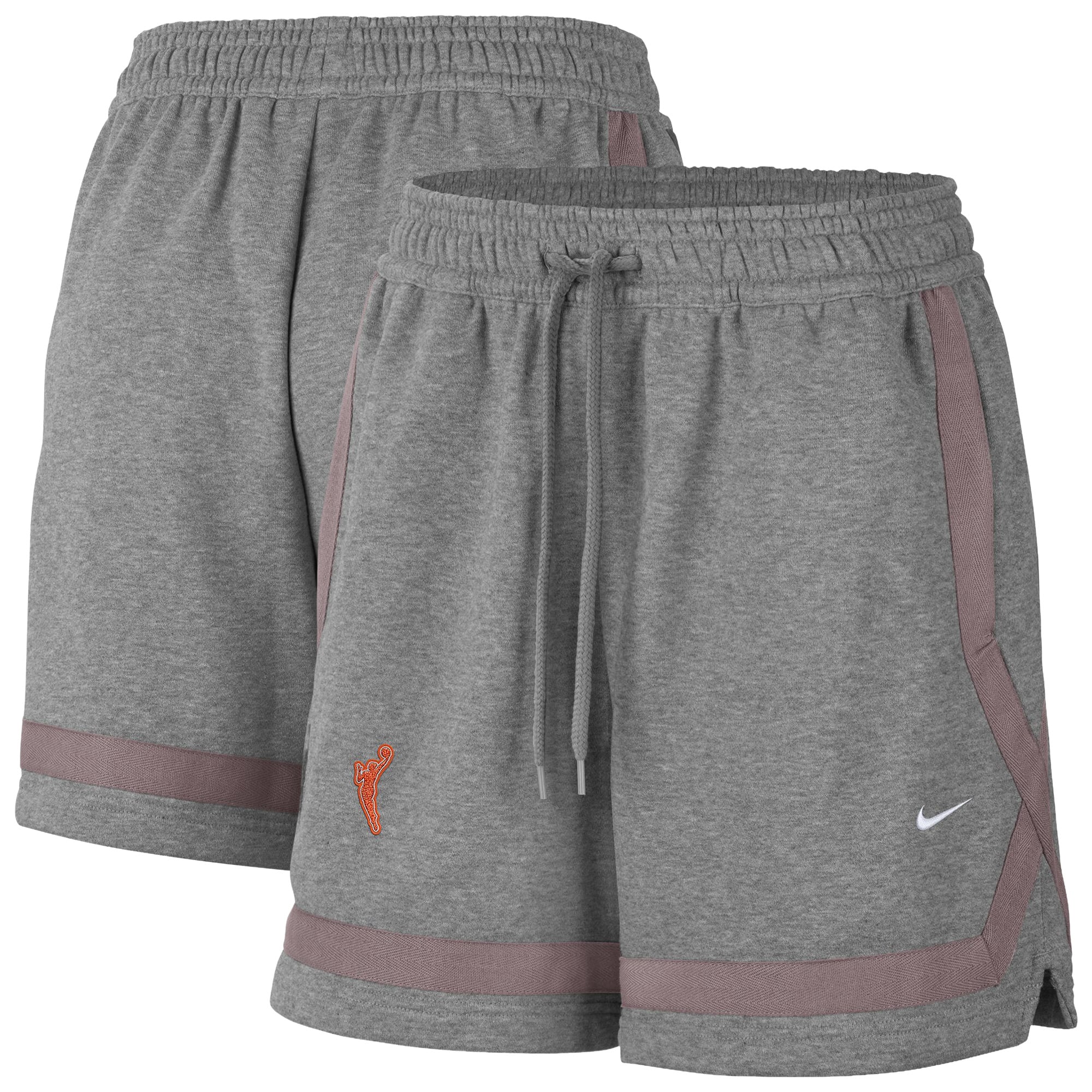 Short en polaire Nike Studio WNBA gris chiné foncé pour femme