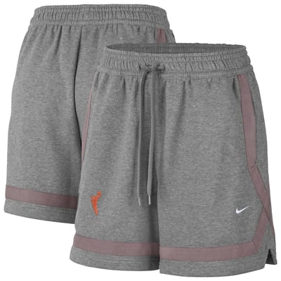  WNBA Nike Women's Studio Fleece Shorts - Dark Heather Gray