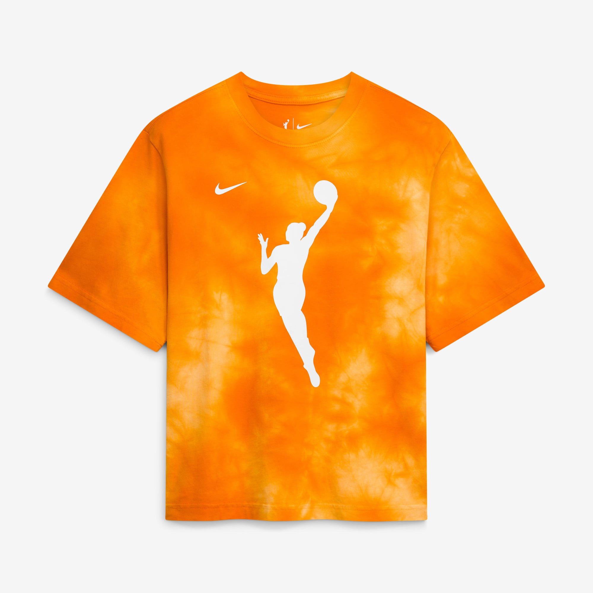 T-shirt court Nike orange WNBA Team 13 Shadow-Dye pour femme