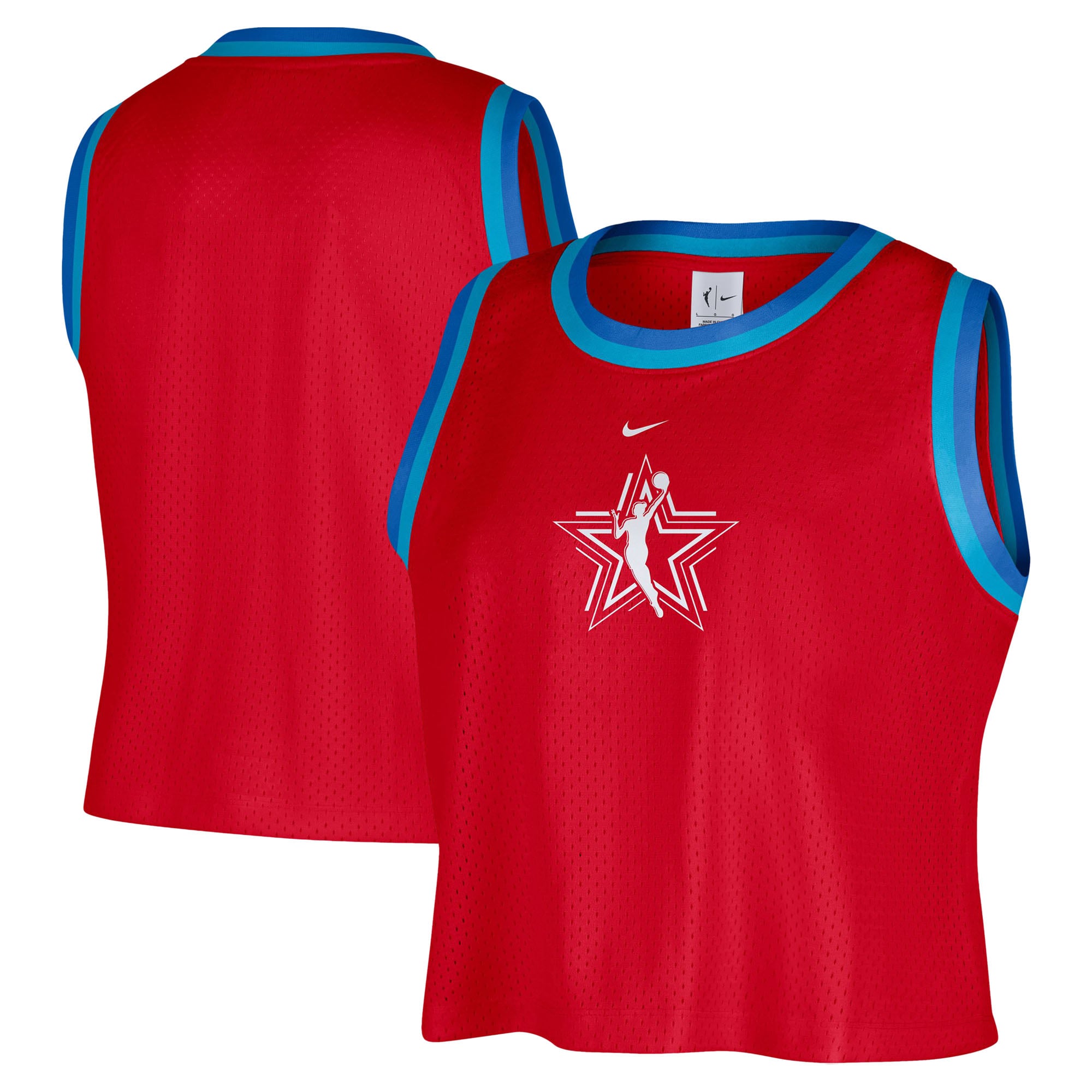 Débardeur court en maille rouge Nike pour femme, édition spéciale All-Star Game WNBA 2026
