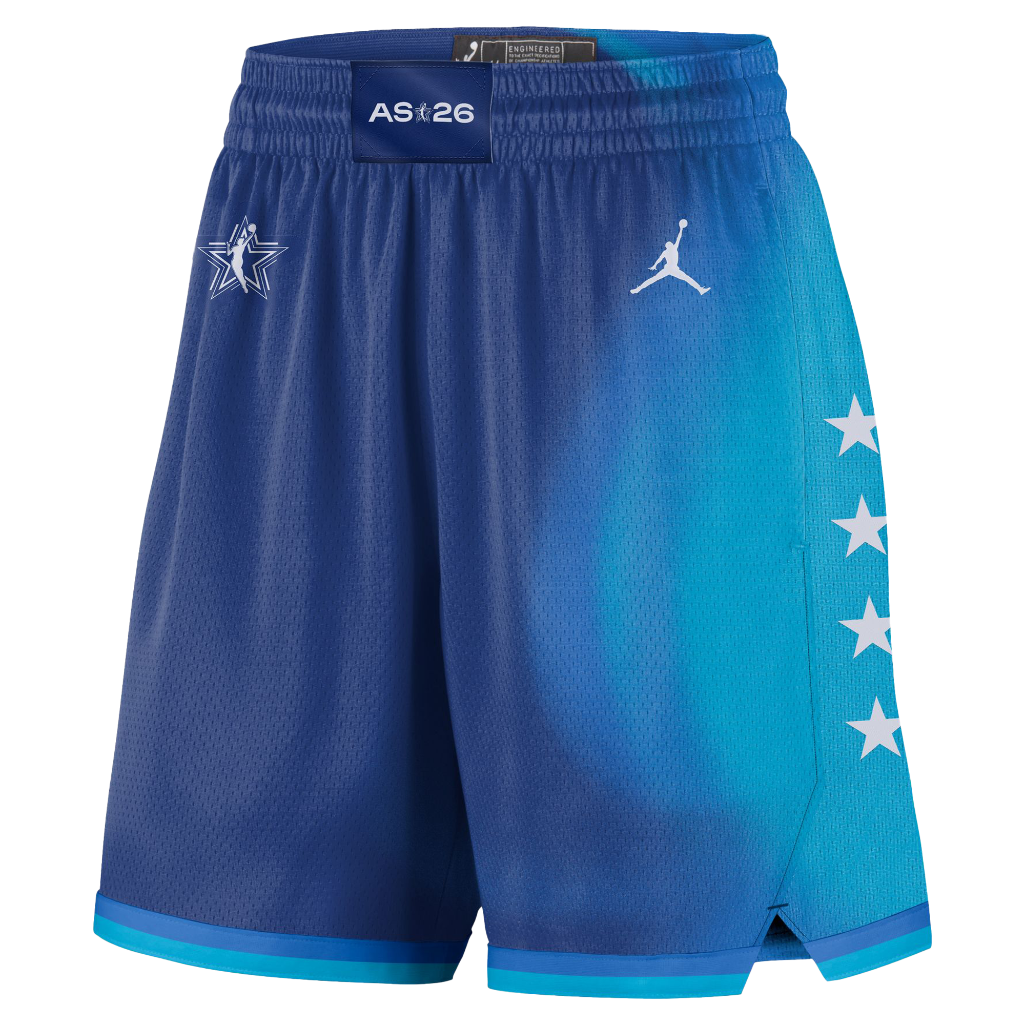 Short Nike Rush Blue pour femme, édition spéciale victoire de l'équipe du All-Star Game WNBA 2026, technologie Dri-FIT