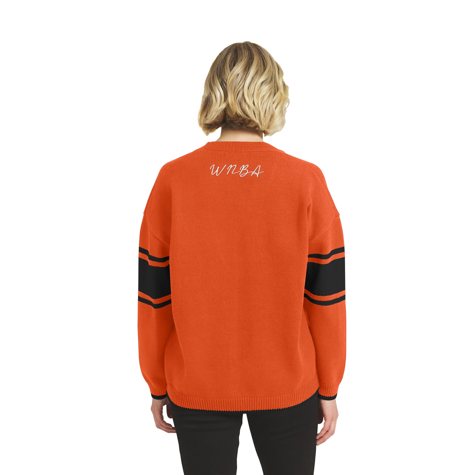 Gilet boutonné orange WNBA de la marque WEAR by Erin Andrews pour femme