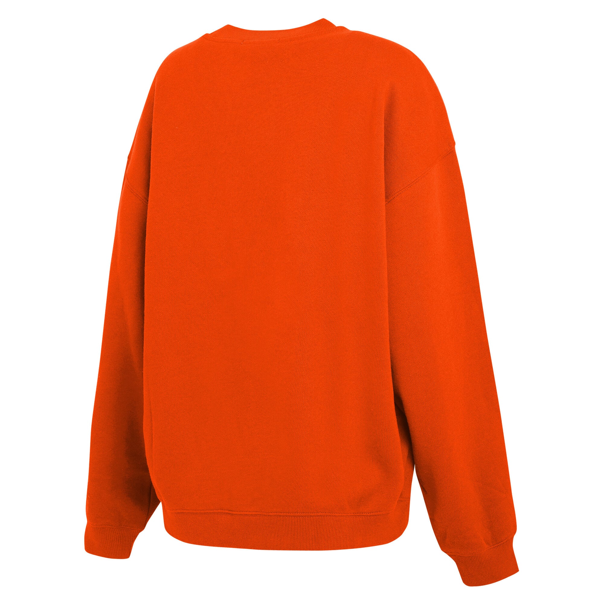 Women's WEAR by Erin Andrews Orange WNBA Oversized Team Fleece Sweatshirt