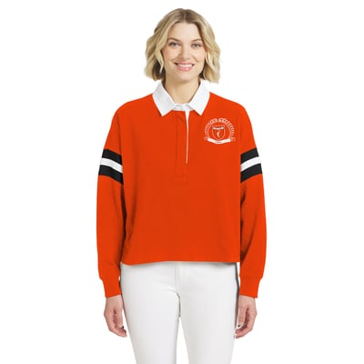 WNBA WEAR by Erin Andrews Women's Rugby Polo - Orange