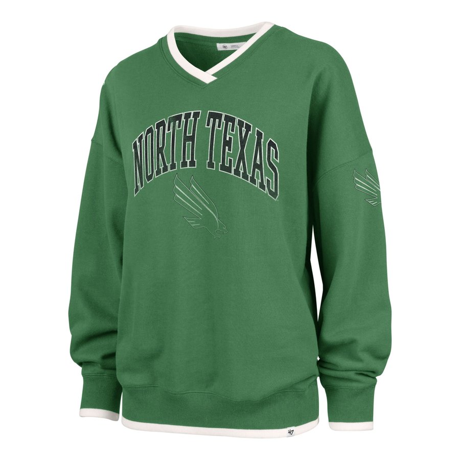 Womens 47 Ast North Texas Eagles CLUBHOUSE DAZE EIGHTIES PULLOVER CREW