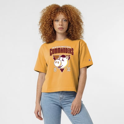 Washington Commanders Disney x Champion Women's Hamm All-Star T-Shirt - Gold