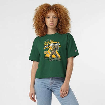 Green Bay Packers Disney x Champion Women's Chewbacca All-Star T-Shirt - Green