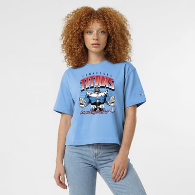 Tennessee Titans Disney x Champion Women's Thanos All-Star T-Shirt - Light Blue