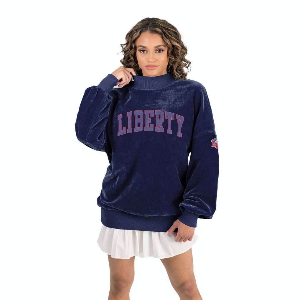 Womens Gameday Couture navy LIBERTY UNIVERSITY FLAMES SCUBA 