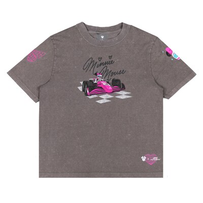 F1 Academy x Disney Women's Minnie Mouse Boxy Washed T-Shirt - Gray