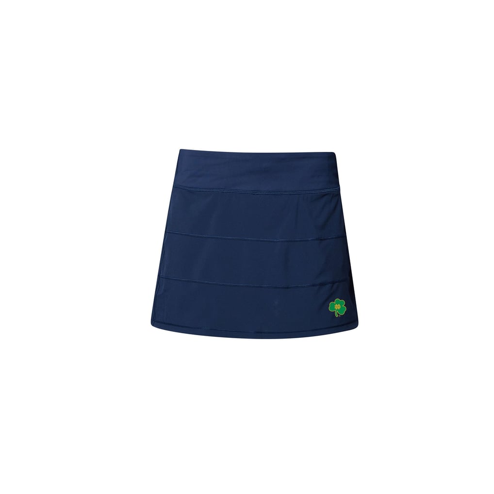 Mid Rise Code Womens LuLuLemon navy Notre Dame Fighting Irish Pace Rival Mid Rise Skirt