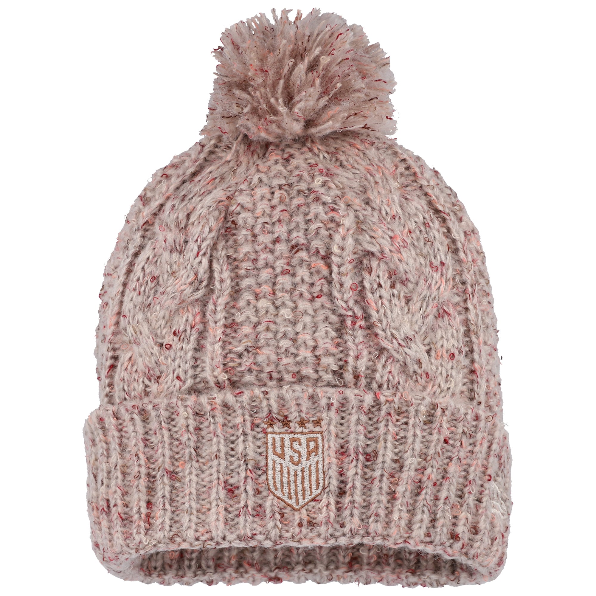 New Tan Pom Knit Beanie Bruins Ladies  main image 2