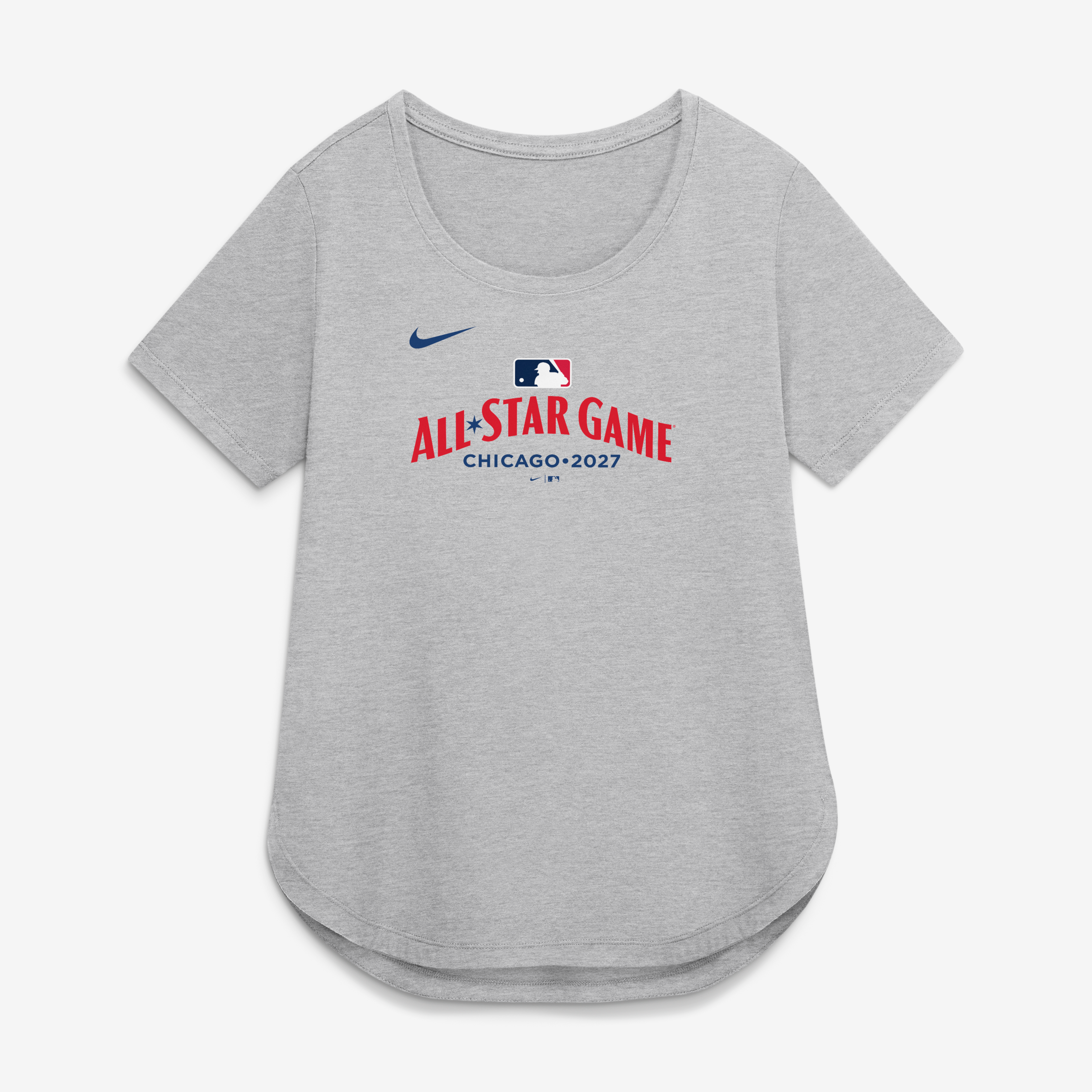 Women's Nike Heather Gray 2027 MLB All-Star Game Tri-Blend T-Shirt