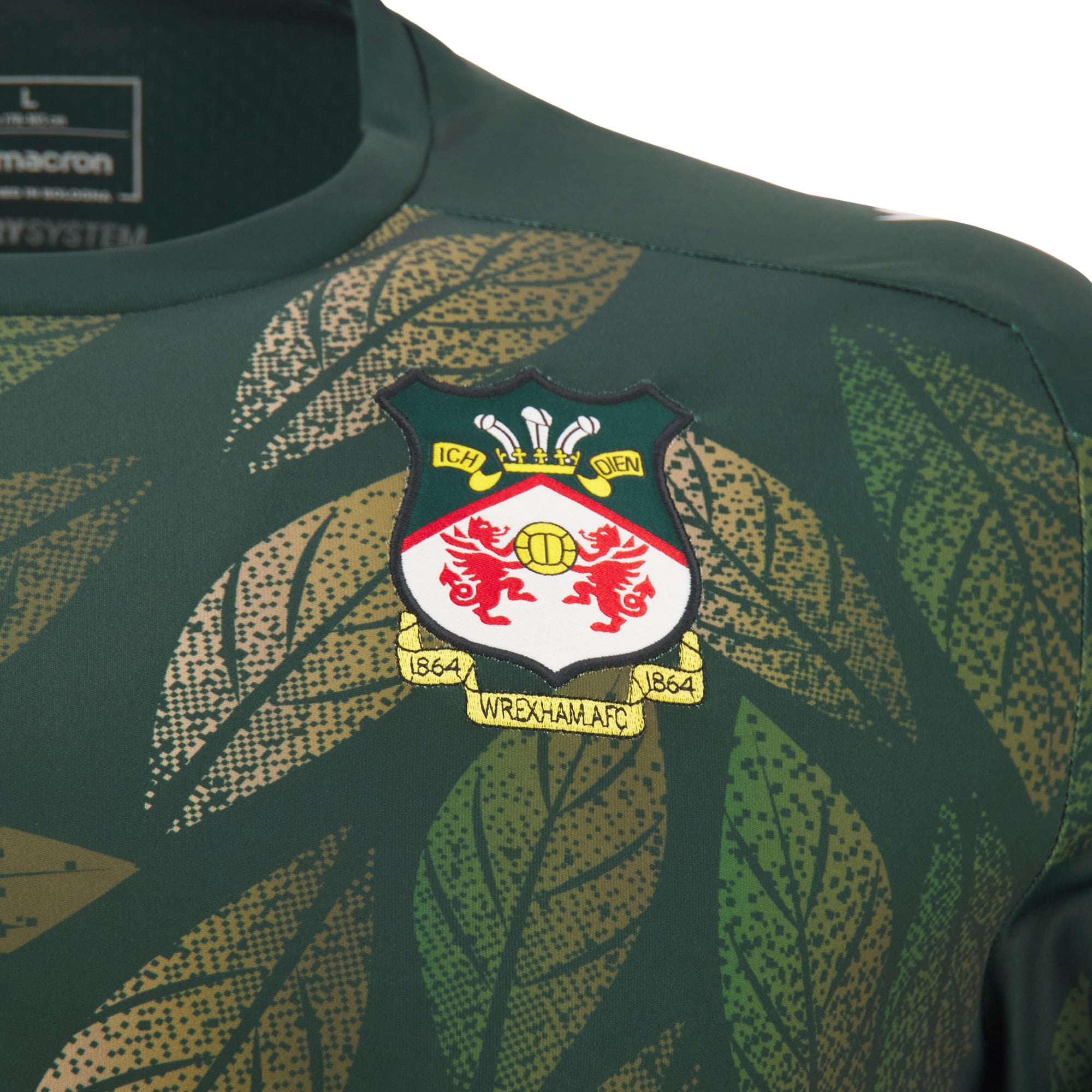 Haut d'échauffement Macron Green Wrexham pour homme