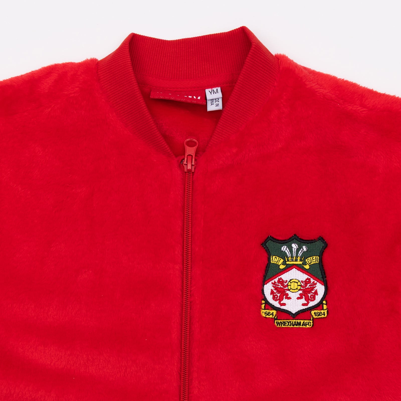Youth Sport Design Sweden  Red Wrexham Teddy Full-Zip Jacket