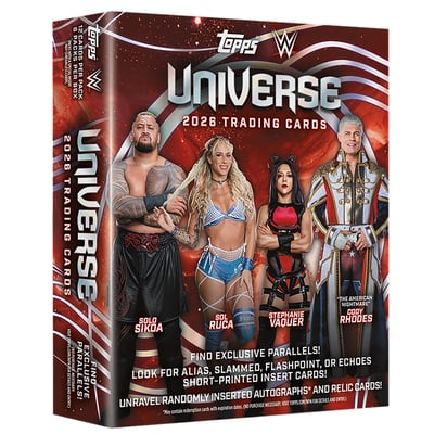Mega Box scellée d'usine Topps Universe WWE 2026