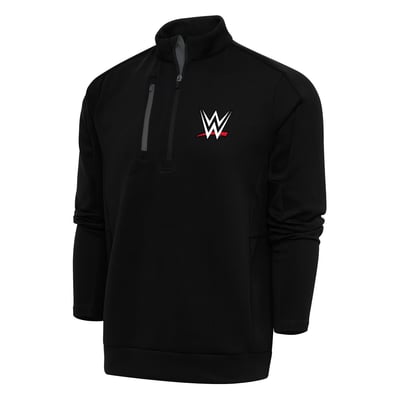 WWE Antigua Generation Quarter-Zip Pullover - Black