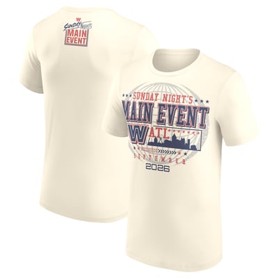 T-shirt WWE Sunday Night's Main Event Atlanta 2026 - Crème