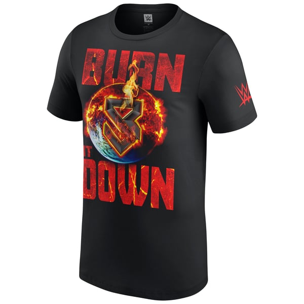 セス・ロリンズ SETH ROLLINS BURN IT DOWN Tシャツ ブラック