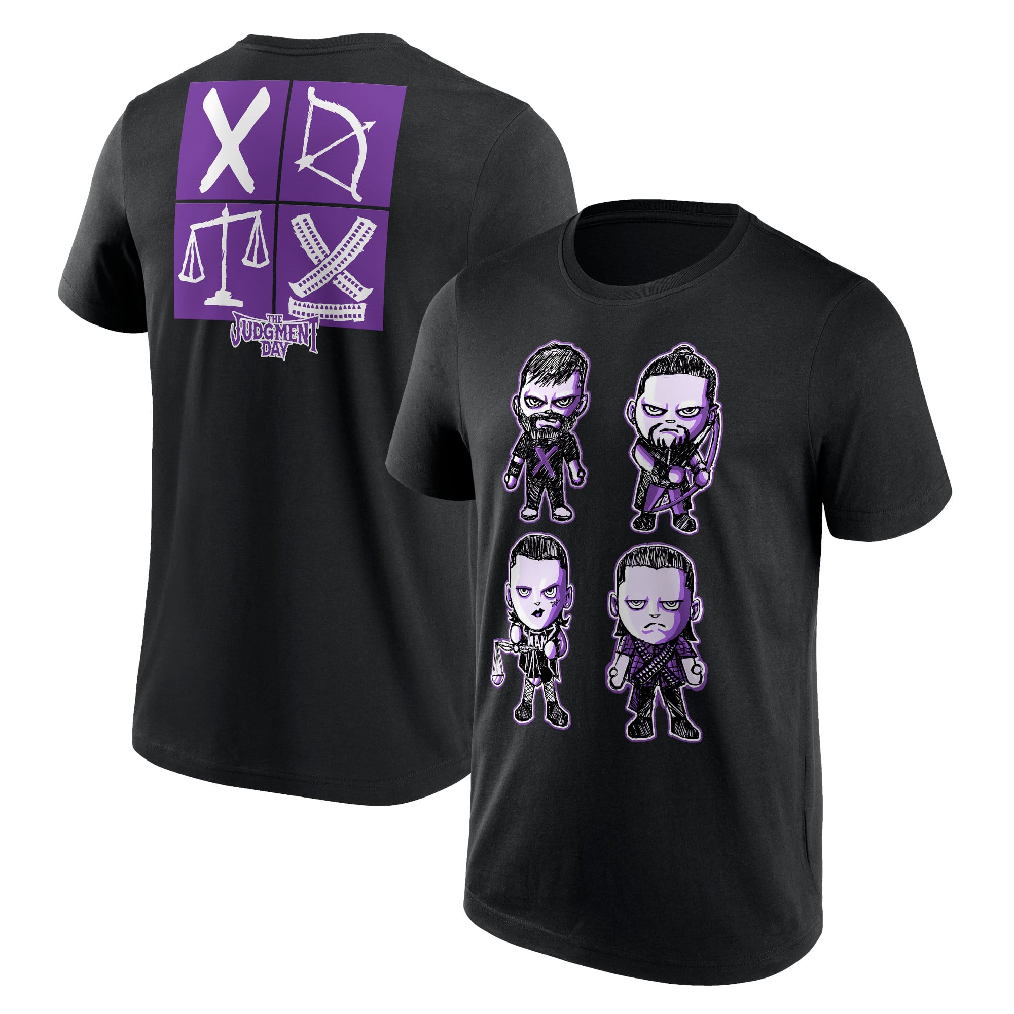 WWE The Judgement Day Icons T-Shirt - Black - Mens