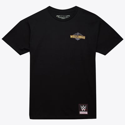 T-shirt Mitchell & Ness WWE Wrestlemania Legends – 100% Coton, Coupe Ample Unisexe, Motif Vintage Années 80-90