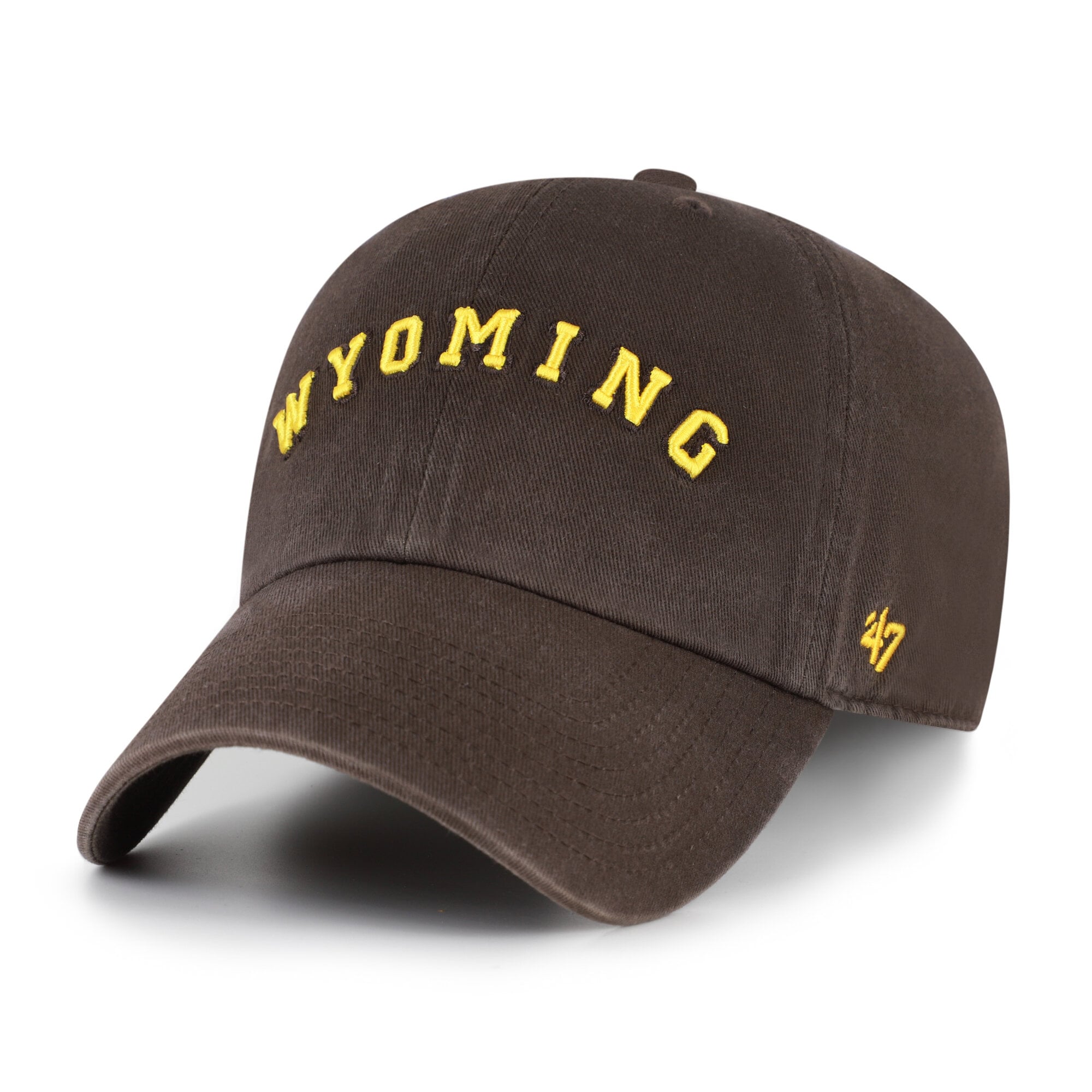 Men's '47 Gold Wyoming Cowboys Vault Clean Up Adjustable Hat