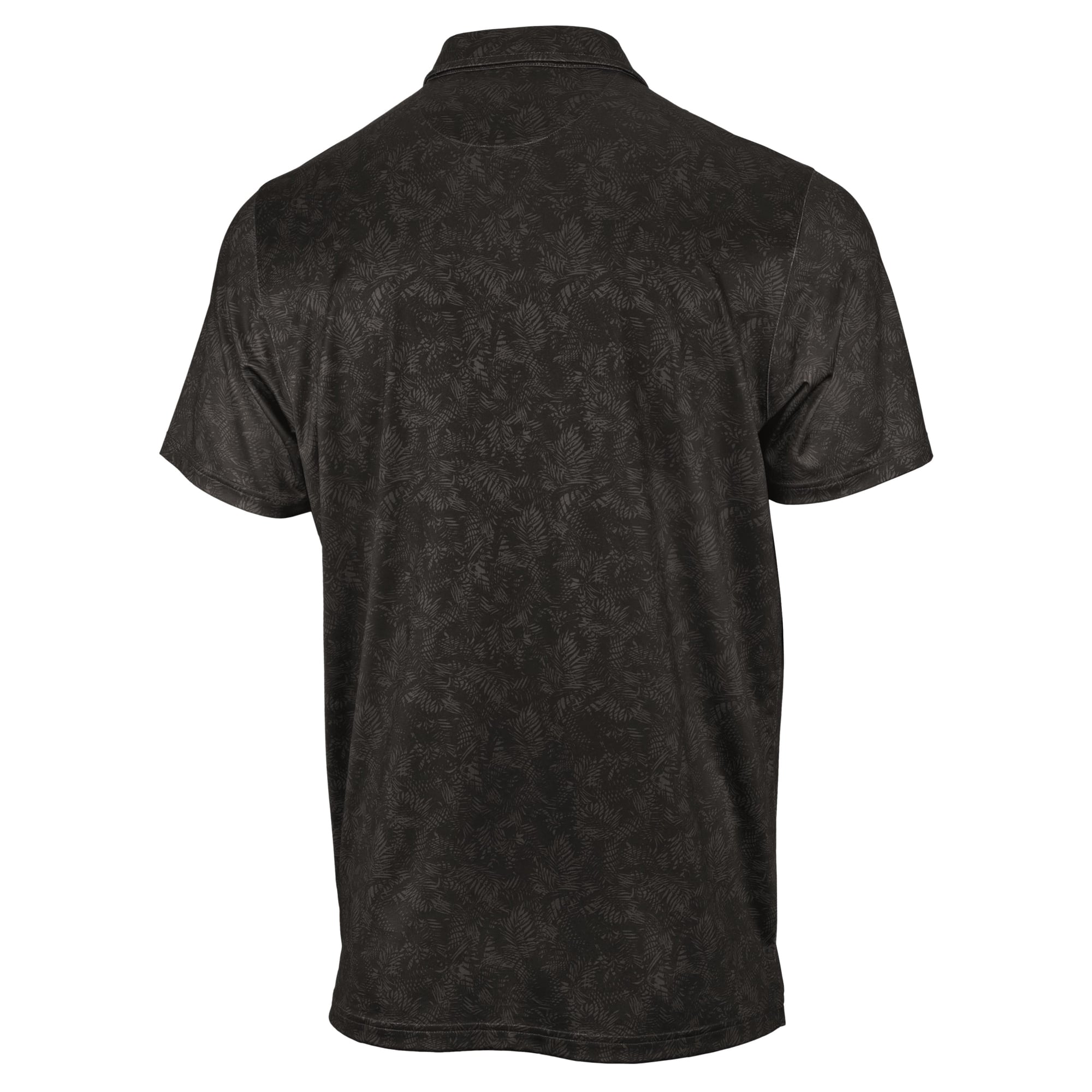 Men's Antigua Black Wyoming Cowboys Lush Polo