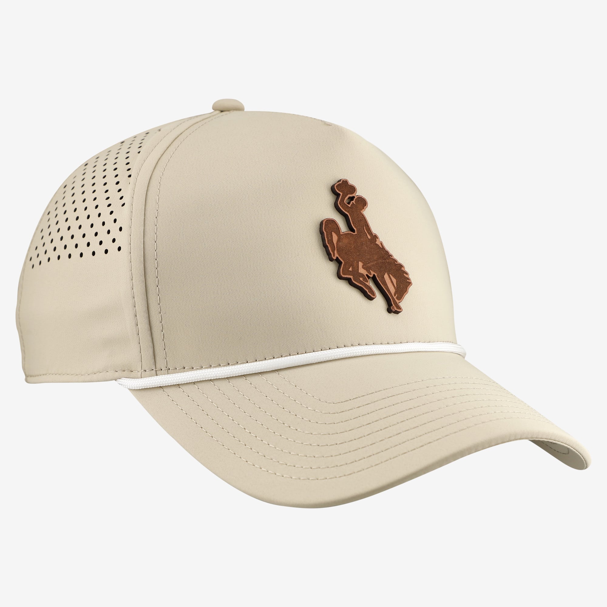 Men's Branded Bills Khaki Wyoming Cowboys Classic Adjustable Rope Hat