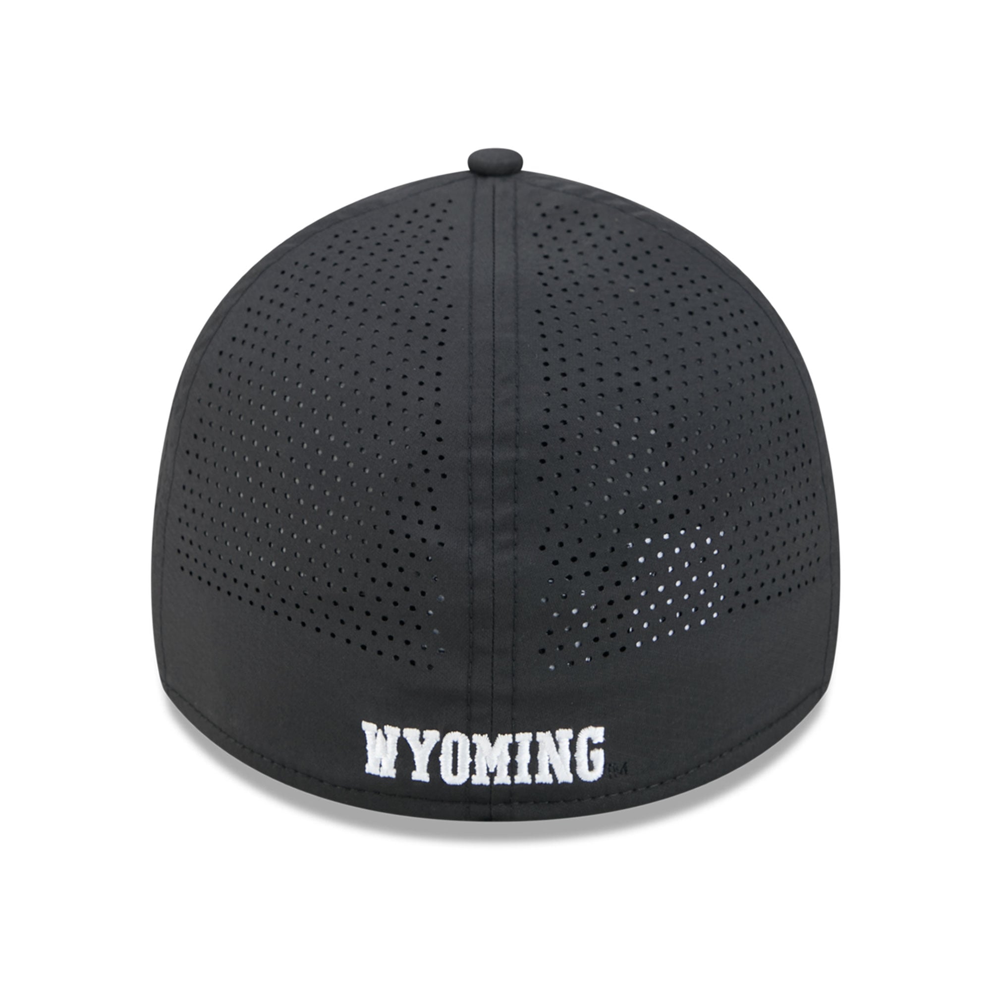 Casquette extensible New Era noire Wyoming Cowboys Performance Rope 39THIRTY pour homme