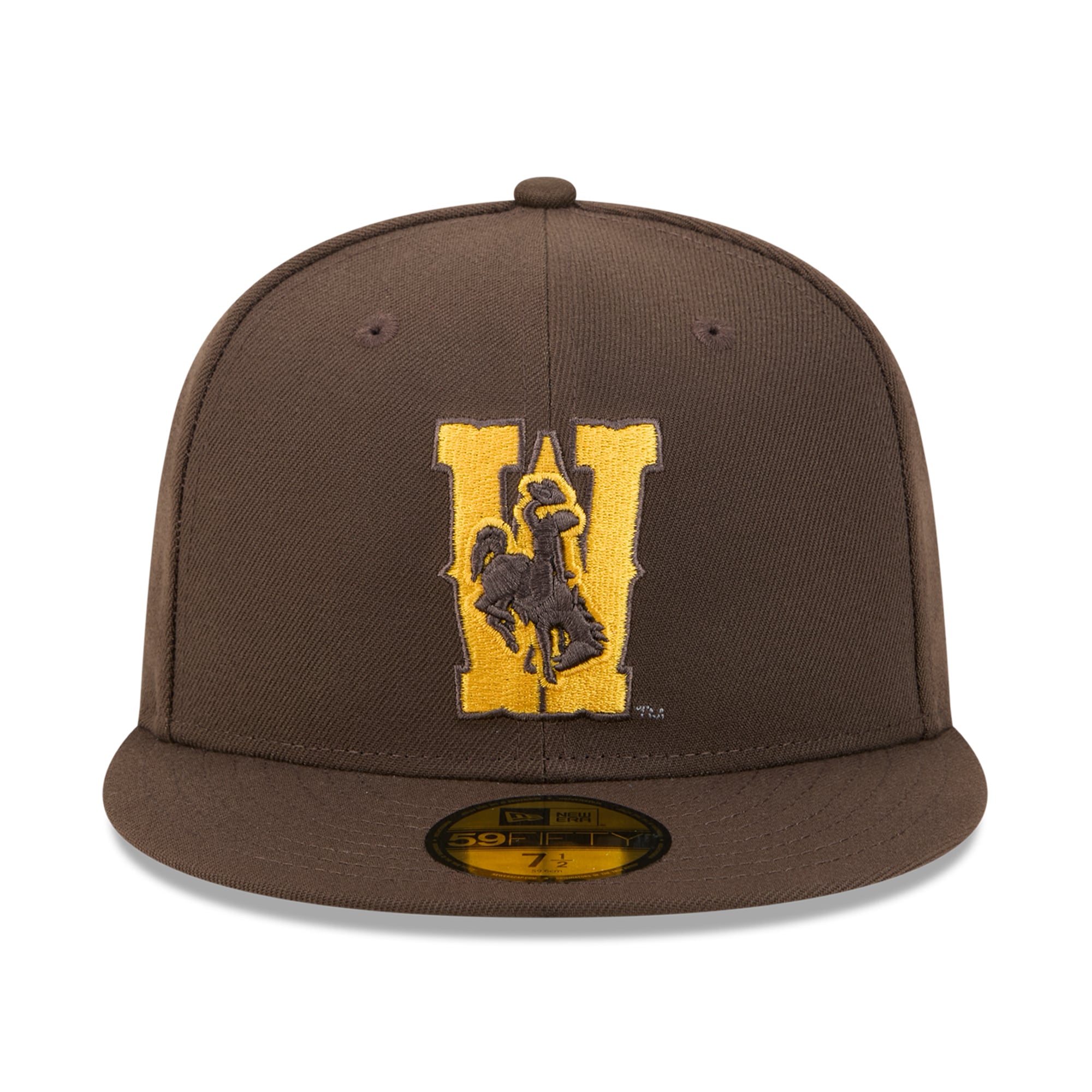 Casquette ajustée New Era marron Wyoming Cowboys Core 59FIFTY pour homme