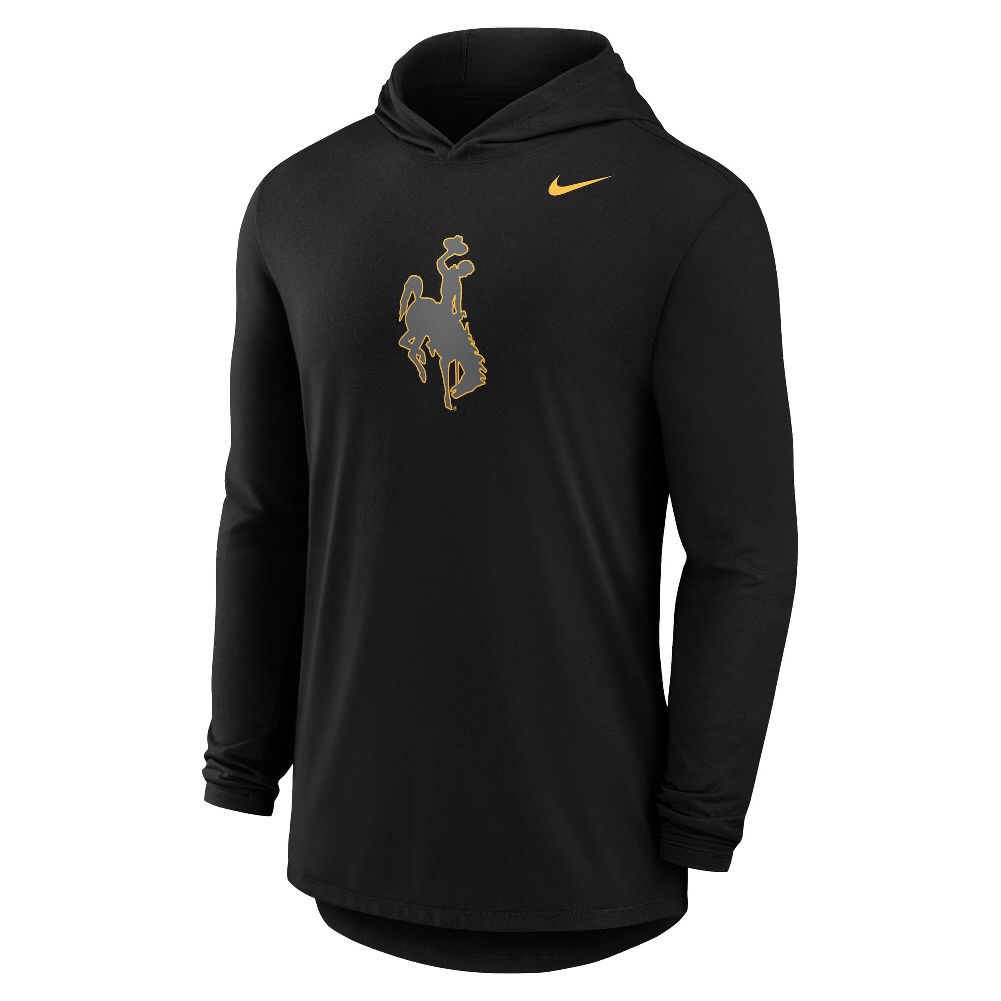 T-shirt à manches longues Nike Wyoming Cowboys Color Pop Performance noir pour homme
