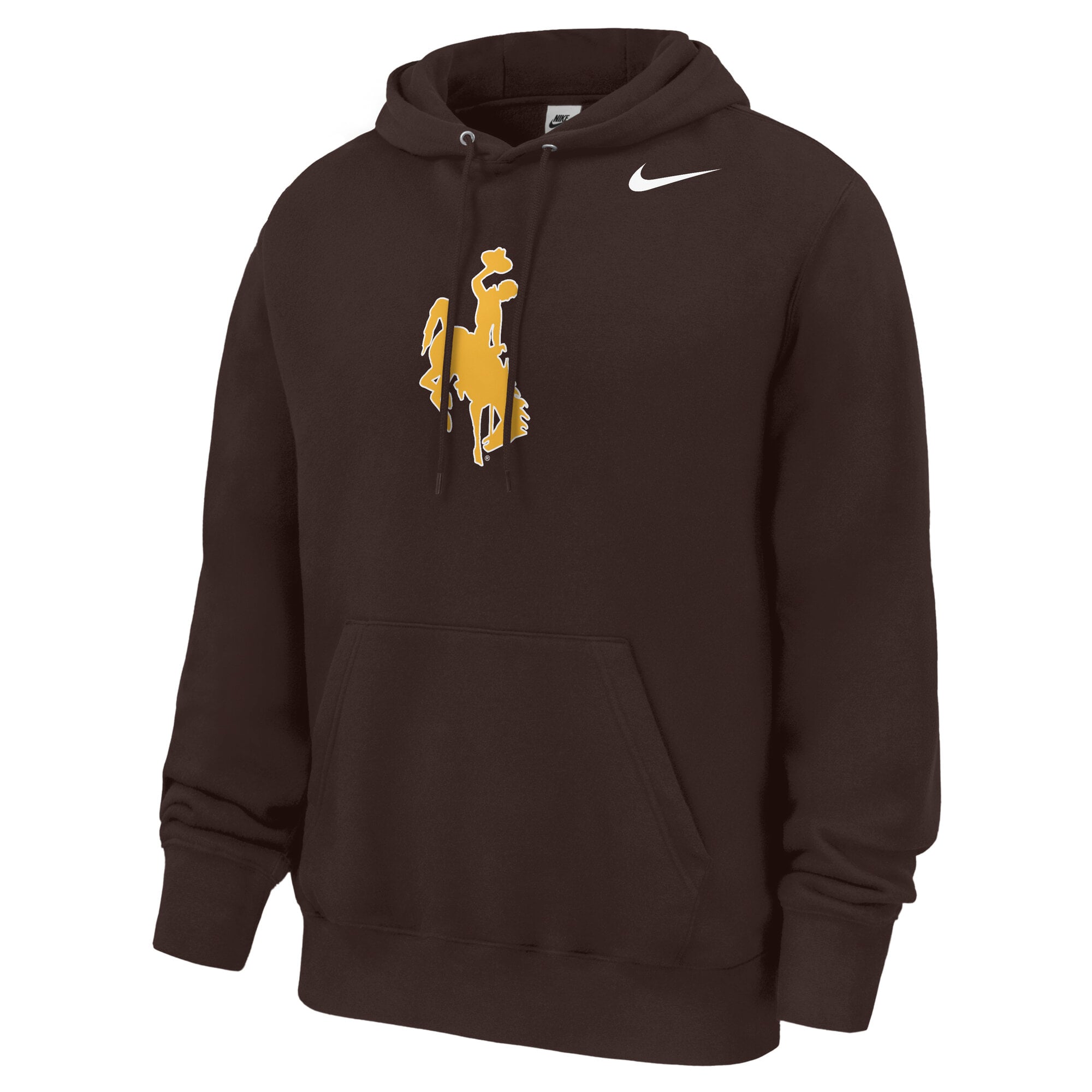 Men's Nike Brown Wyoming Cowboys Club Fleece Hoodie