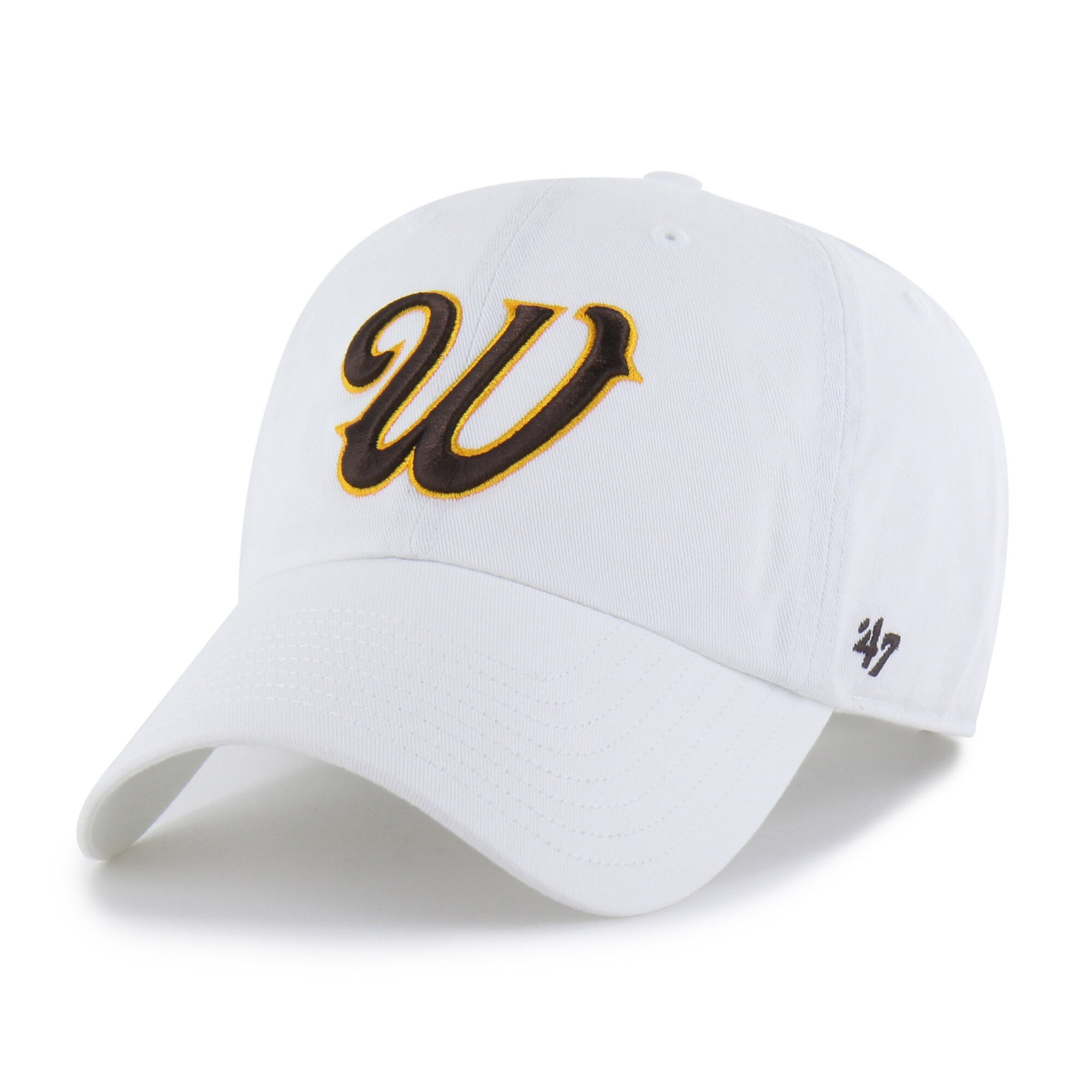Unisex '47 Wyoming Cowboys White Clean Up Adjustable Hat