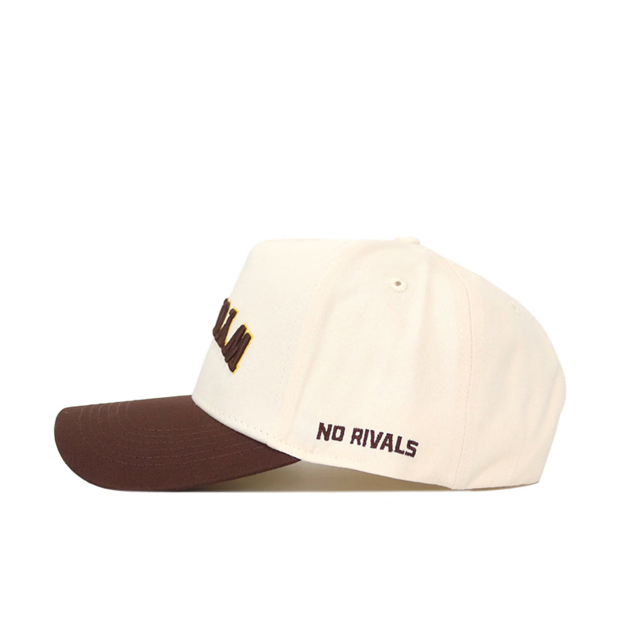 Chapeau unisexe No Rivals naturel/marron Wyoming Cowboys à l'envers, couleurs classiques, ajustable